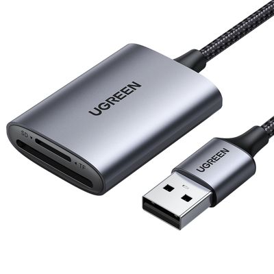 Imagen 1 del producto UGREEN Lector de tarjetas USB 3.0 A 2 en 1
