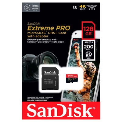 Imagen 2 del producto Sandisk MicroSD Extreme Pro SDXC 128GB