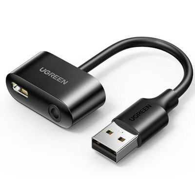 UGREEN Adaptador de audio USB A a USB-C + AUX 3,5 mm