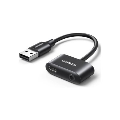 Imagen 2 del producto UGREEN Adaptador de audio USB A a USB-C + AUX 3,5 mm