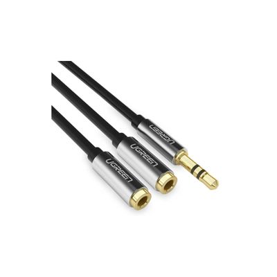 Imagen 2 del producto UGREEN Cable splitter de audio de 3.5 a 3.5mm + 3.5mm 20 cm