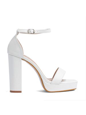 Sandalia Taco Fiesta Blanca Mujer Weide YOU189