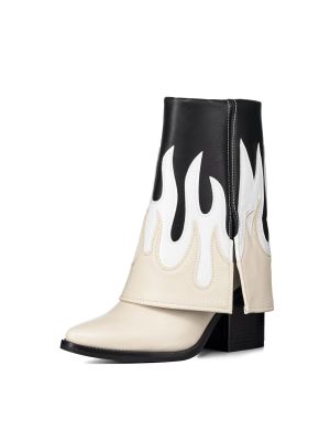 Botas Largas Mujer Eco Cuero De Moda Taco Alto Weide DH83