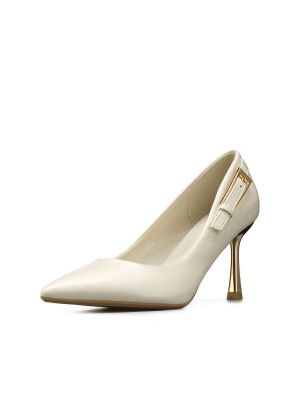 Zapato Taco Alto Formal Simil Charol Mujer Weide GHE38