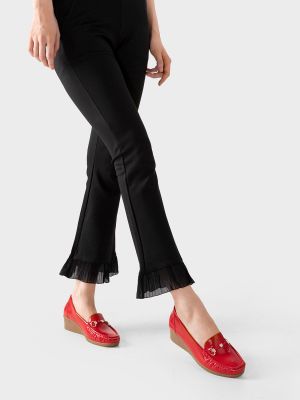 Imagen 2 del producto Mocasin Casual Mujer Vintage Cuña Charol Metalica Weide JS73