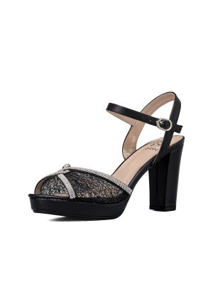 Sandalia Taco Alto Pedrería Fiesta Mujer Weide YOU533