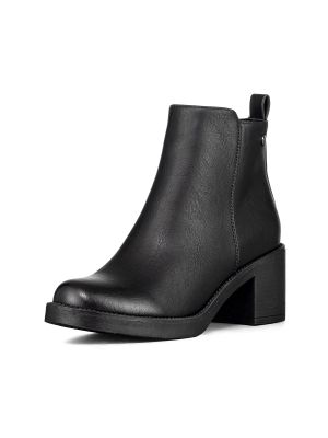 Botin Casual Mujer Eco Cuero Tacon Alto Felpa Weide QBM16