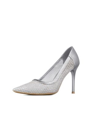 Zapato Taco Alto Elegante Malla Moda Mujer Weide GHE36