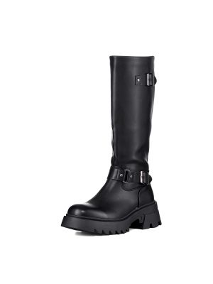 Botas Largas Mujer De Moda Tacon Grueso Vintage Weide CZY613
