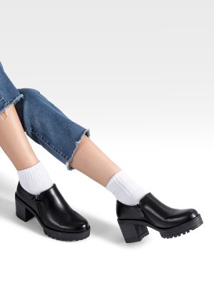 Imagen 2 del producto Botin Casual Mujer Negro Eco cuero Formal Weide QBM11