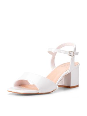 Sandalia Casual Taco Blanca Mujer Weide GH79