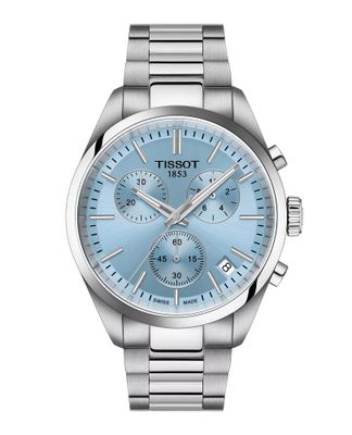 Reloj Tissot PR100 Chronograph Acero Azul Hielo