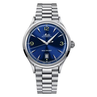 Reloj Mido Multifort Powerwind Acero Azul