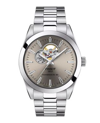 Reloj Tissot Gentleman Open Heart Grafito