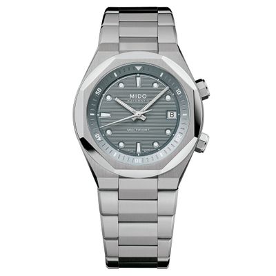 Reloj Mido Multifort 8 Two Crowns Grafito