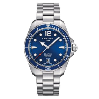 Reloj Certina DS Action Acero Azul 43mm