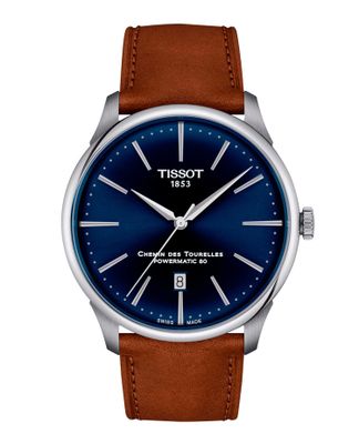 Reloj Tissot Chemin Des Tourelles Cuero Azul