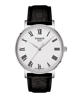 Reloj Tissot Everytime Cuero Negro
