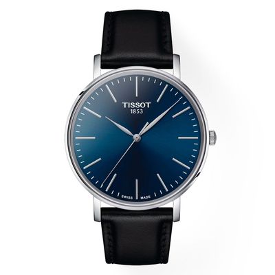 Reloj Tissot Everytime Cuero Azul