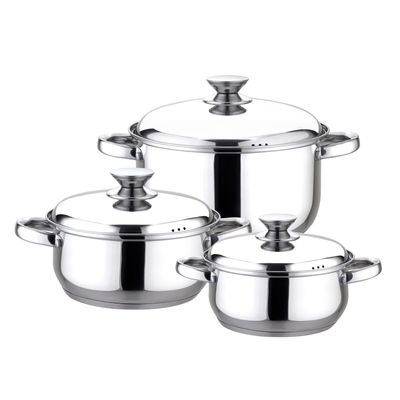 Batería de cocina de acero inoxidable 6 Piezas Pavia Fantuzzi