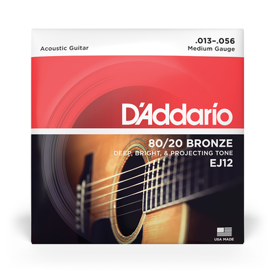 Imagen 2 del producto Set de cuerdas Guitarra 80/20 Bronze EJ12 Med Daddario