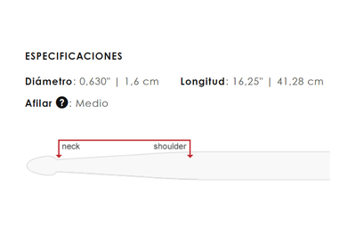 Imagen 2 del producto Baquetas Vic Firth 2B NOVA Red Punta de Nylon