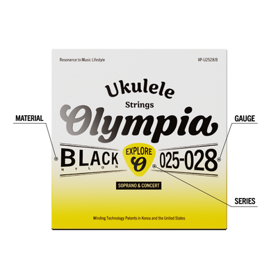 Imagen 2 del producto Set de Cuerdas Ukelele Soprano/Concierto XP-U2528/B Olympia