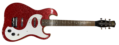 Imagen 2 del producto Guitarra Eléctrica Danelectro Red Metal Flake 63 Dano Red