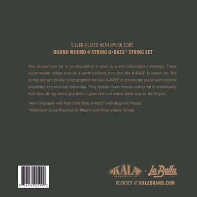 Imagen 2 del producto Set 4 Cuerdas U-Bass Kala Metal Round Wound Ka-Bass-4