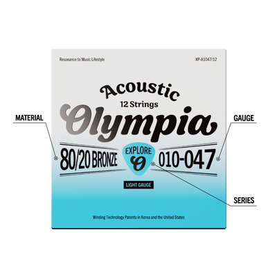 Imagen 2 del producto Set Guitarra Electroacústica XP-A1047/12 Olympia