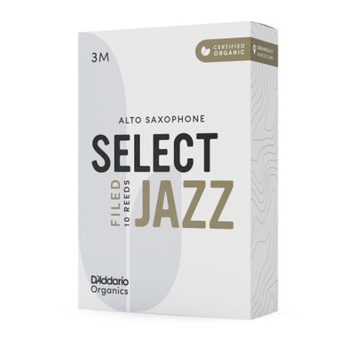 Imagen 2 del producto Cañas Saxo Alto 3M Organic Jazz Pack 10 ORSF10ASX3M Daddario