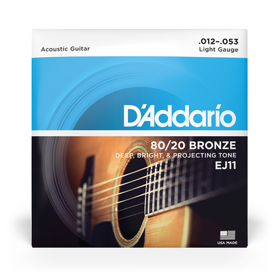 Imagen 2 del producto Set de cuerdas Guitarra 80/20 Bronze EJ11 Lite Daddario
