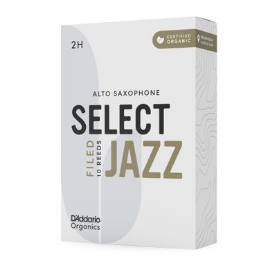 Imagen 2 del producto Cañas Saxo Alto 2H Organic Select Jazz Pack 10 Daddario