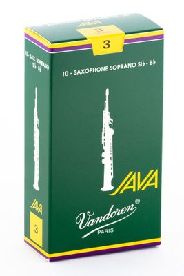 Cajas de cañas Saxo Soprano JAVA Nº3.0 SR303 Vandoren