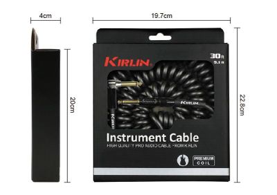Imagen 2 del producto Cable Instrumento Premium Coil 10M IPK-222BFGL-10-bke Kirlin