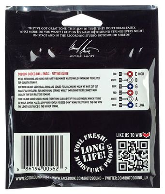 Imagen 2 del producto Set guitarra eléctrica Rotosound MAS11 Michael Amott