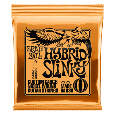 Imagen 1 del producto SET DE CUERDAS ERNIE  BALL HYBRID SLINKY 9 – 46