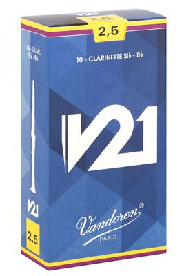 Cajas de cañas Clarinete Sib V21 Nº2.5 CR8025 Vandoren