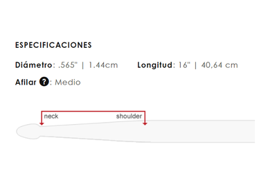 Imagen 2 del producto Baquetas Vic Firth 5A NOVA Punta de Madera