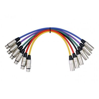 Imagen 2 del producto Juego 6 Cables Microfono 1 M Xlr(Macho-Hembra) Mp6-480-1
