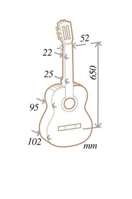 Imagen 2 del producto Guitarra Clásica Almansa CEDRO/ABETO 402