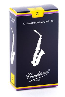 Cajas de cañas Saxo Alto TRADICIONAL Nº2.0 SR212 Vandoren