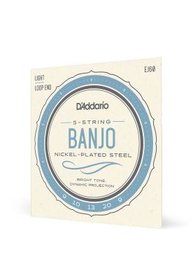 Imagen 2 del producto Set de cuerdas Banjo Nickel Wnd 9-20 EJ60 Lite Daddario