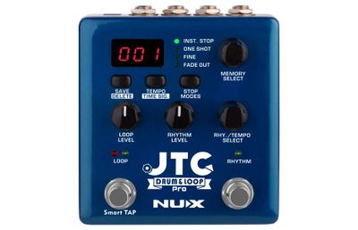Pedal Looper y Caja de Ritmos NUX para Guitarra JTC NDL-5