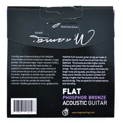 Imagen 2 del producto Set Cuerdas Guitarra Acustica Flat GA140PBF Magma