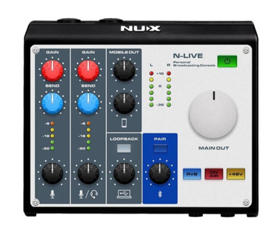 Consola Podcast Multipista Portátil N-LIVE NAI-33L Nux