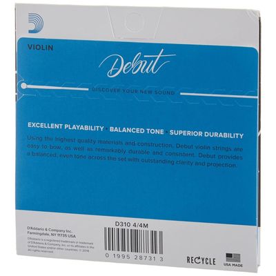 Imagen 2 del producto Set De Cuerdas Violín 4/4 Debut D310 4/4M Daddario