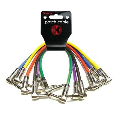 Imagen 2 del producto Pack 6 Cables Plug-Plug Angulo Colores 0.3 Mts Ipv6-243