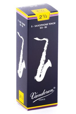 Cajas de cañas Saxo Tenor TRADICIONAL Nº2.5 SR2225 Vandoren