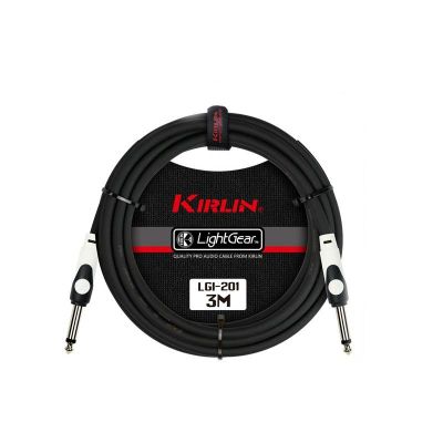 Pack 6 Cables De Instrumento 3 Mts Kirlin Negro
